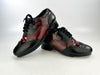 Tap Shoes Black and Burgundy Royal Pattern Jazz-Tap Master Custom