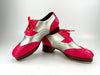 Pink and Shiny Silver Tap Shoes Royal Pattern Custom SHhoes
