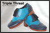 Triple Threat - Navy Blue & Turquoise